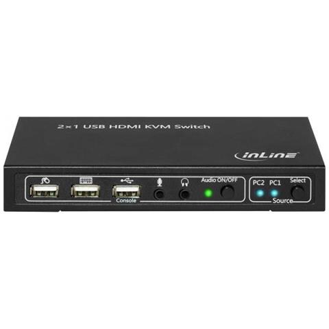 KVM Switch, 2-Fach HDMI 4K2K mit Audio - Foto 3