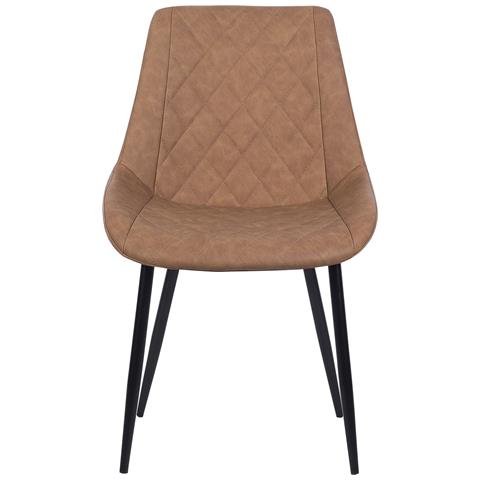 Set Da 2 Sedie In Pelle Sintetica Marrone Maribel - Foto 19