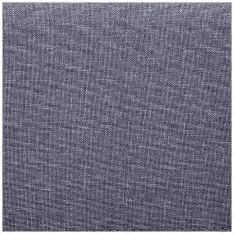 Panca Con Vano Portaoggetti 116 Cm Grigio Chiaro In Poliestere - Foto 2