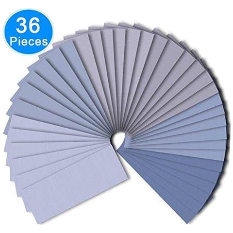 36 Pezzi Wet And Dry Carta Vetrata Assortimento 1500 2000 2500 3000 5000 7000 Alta Carta Vetrata Grana Assortiti 9 X 36 Pollici Carta Abrasiva Per Automotive Levigatura Del Legno Di Elementi Di Finitura - Foto 1