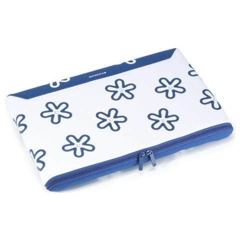 Second Skin 17" Custodia a tasca Blu, Bianco - Foto 2