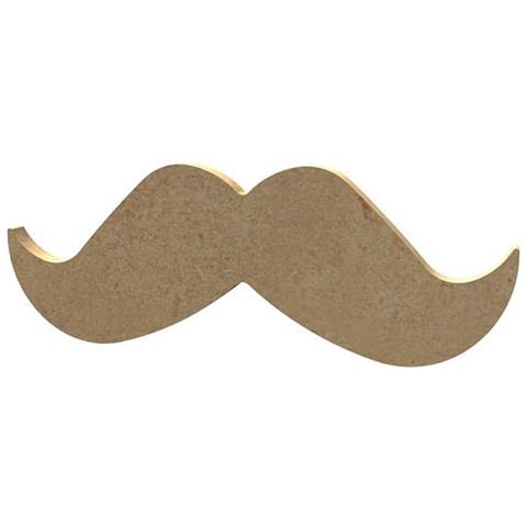 Baffi Di Legno Mdf Da Decorare - 13 X 5 Cm - Foto 1