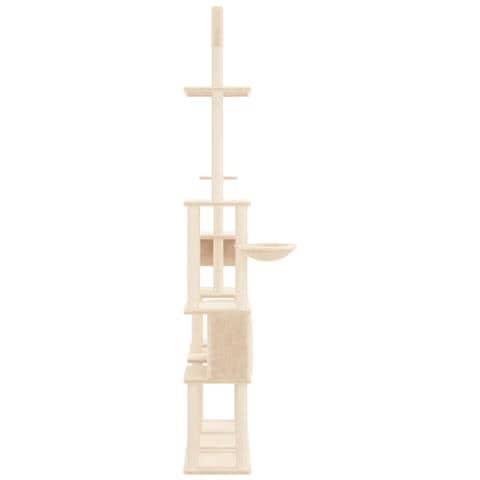 Albero Per Gatti Con Tiragraffi In Sisal Crema 279 Cm - Foto 2