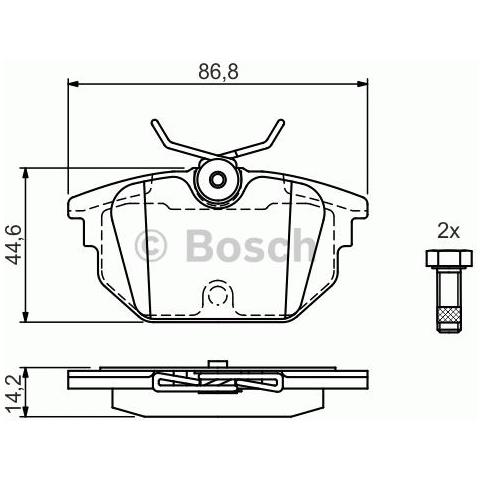 Kit Pastiglie Freno 986424545 - Foto 1