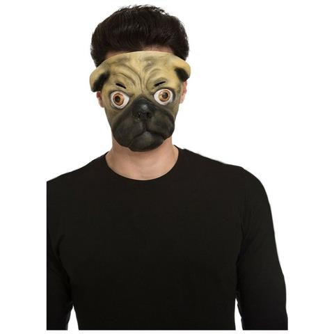 Maschera Bulldog Cane Beige Multicolore Taglia Unica - Foto 1