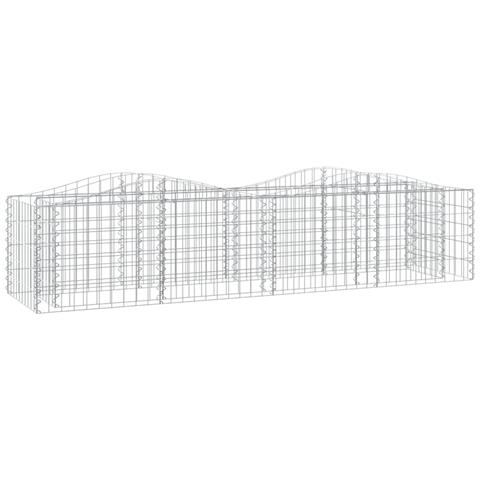 Gabbione Ad Arco Con Letto Rialzato 200x50x50 Cm Ferro Zincato - Foto 2