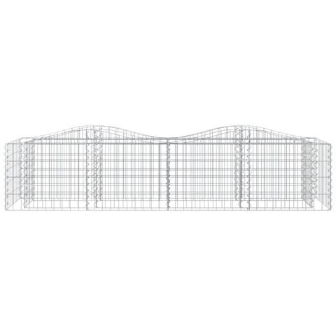 Gabbione Ad Arco Con Letto Rialzato 200x50x50 Cm Ferro Zincato - Foto 3
