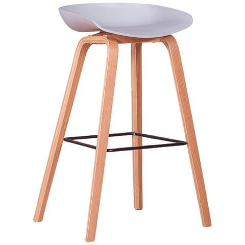 Sgabello Nordico Con Gambe In Legno Di Faggio (75 Cm) - Daxer - Foto 1