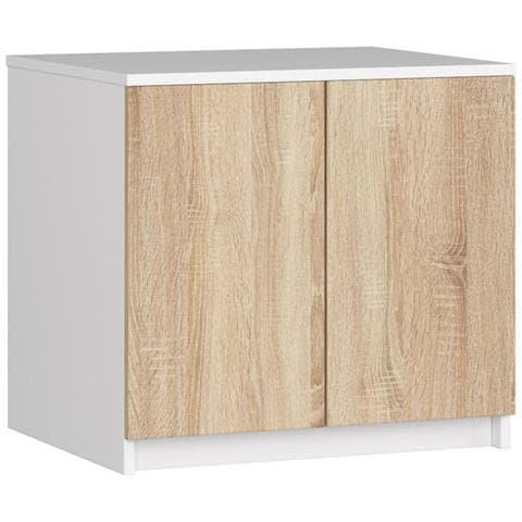 Sopralzo per armadio S60, 60x51x55 cm, Colore Bianco e Sonoma Quercia - Foto 1