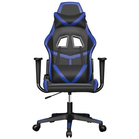 Sedia Da Gaming Nera E Blu In Similpelle - Foto 3