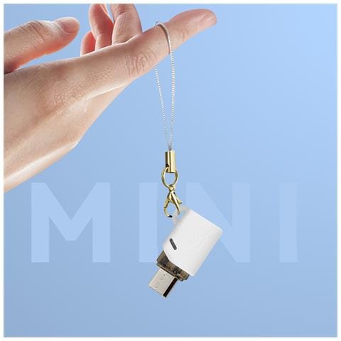 Adattatore Da Usb-c Femmina A Micro-usb Maschio Compatto, Bianco - Foto 2