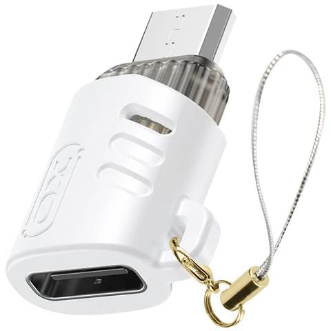 Adattatore Da Usb-c Femmina A Micro-usb Maschio Compatto, Bianco - Foto 1