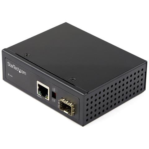 Media Converter fibra ottica a Ethernet - Convertitore industriale da fibra a rame - 1Gbps SFP a RJ45/Cat6 - IP-30 - Foto 1