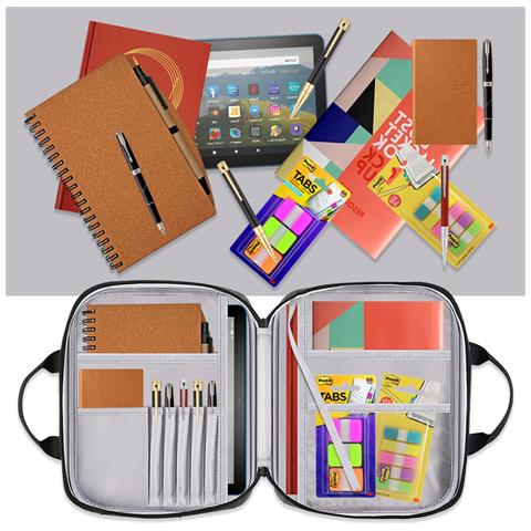 Borsa Portaoggetti Per Prodotti Elettronici, Scatola Portapenne Per Libri Tascabili Grey - Foto 2