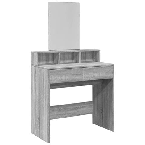 Toeletta Con Specchio Grigio Sonoma 80x41x144,5 Cm - Foto 2