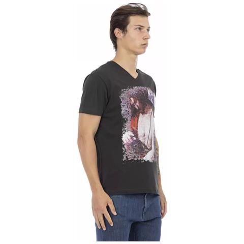 Maglietta In Cotone Nero - Xl - Foto 2