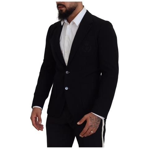 Blazer Da Giacca Slim Fit Con Corona Di Lana Nera - It44 - Xs - Foto 2