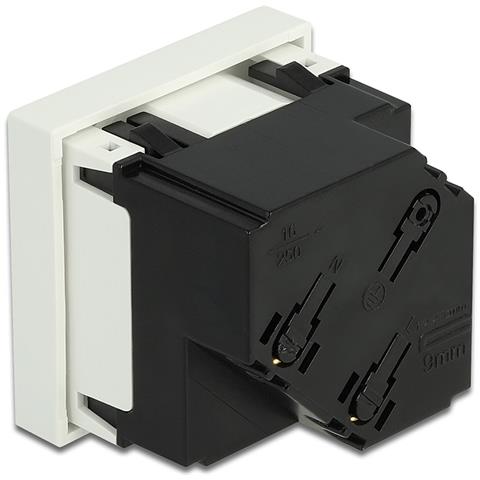 Easy 45 Presa di alimentazione con messa a terra a con disposizione a 45° 45 x 45 mm - Foto 4