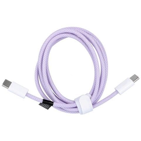 Cavo Dati E Ricarica Pd60w 3a C263 Usb-c To Usb-c Fast Charge 60w 1,5m Viola Per Smartphone Tablet - Foto 2