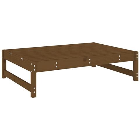 Poggiapiedi Giardino Marrone Ambra 120x80cm Legno Massello Pino - Foto 2