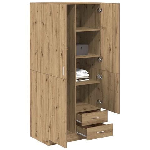 Armadio Rovere Artigianale 80x52x180 Cm In Legno Multistrato - Foto 3