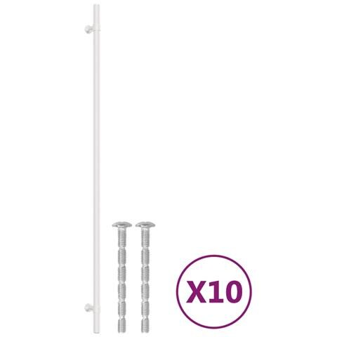 Maniglie Per Mobili 10 Pz Argento 480 Mm In Acciaio Inox - Foto 2