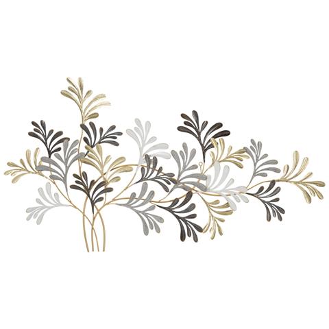 Decorazione In Metallo 3d Fiori 22 - Multicolore - Metallo - 130,8x7,6x70,5 Cm - Foto 1