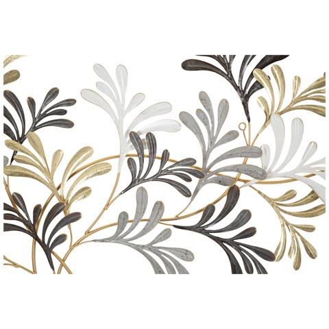 Decorazione In Metallo 3d Fiori 22 - Multicolore - Metallo - 130,8x7,6x70,5 Cm - Foto 2