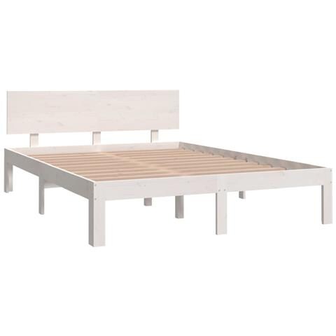 Lusso Casadino -  Giroletto Bianco In Legno Massello 150x200 Cm King Size - Foto 2