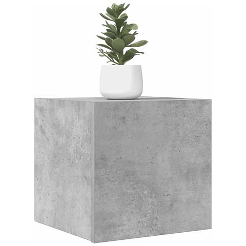 Mobile Porta Tv A Parete Grigio Cemento 30,5x30x30 Cm - Foto 8