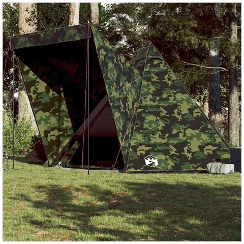Tenda Familiare Tipi per 6 Persone Mimetica Impermeabile - Foto 1