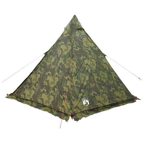 Tenda Familiare Tipi per 6 Persone Mimetica Impermeabile - Foto 8