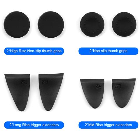 Copri Pulsanti In Silicone Nero Per Controller Ps5 - Foto 2