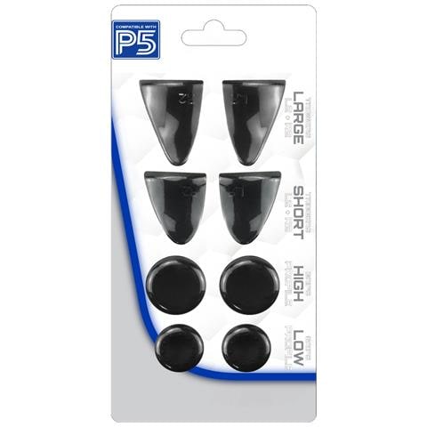 Copri Pulsanti In Silicone Nero Per Controller Ps5 - Foto 3