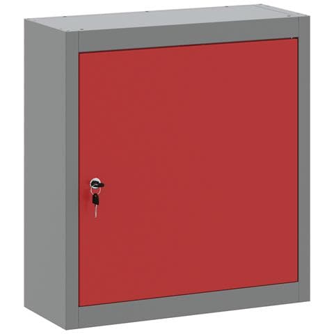 Armadio da attrezzi a muro Rosso 50x20x55 cm in Acciaio - Foto 1