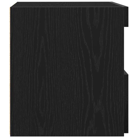 Comodini con Luci LED 2 pz Nero Rovere 50x40x45 cm - Foto 9