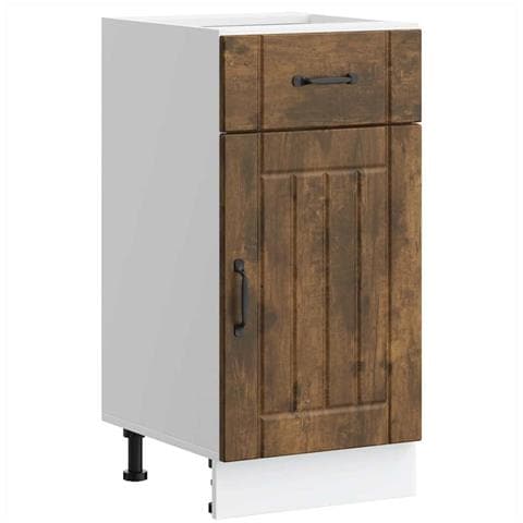 Base da Cucina Lucca Rovere Fumo in Legno Multistrato - Foto 1