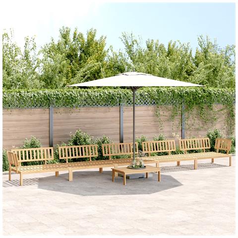 Set Divano Pallet da Giardino 6 pz in Legno Massello di Acacia - Foto 2