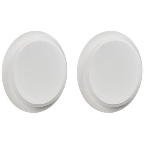 Set Di 2 Lampade Da Parete Semnon Led Metallo Bianco - Foto 2