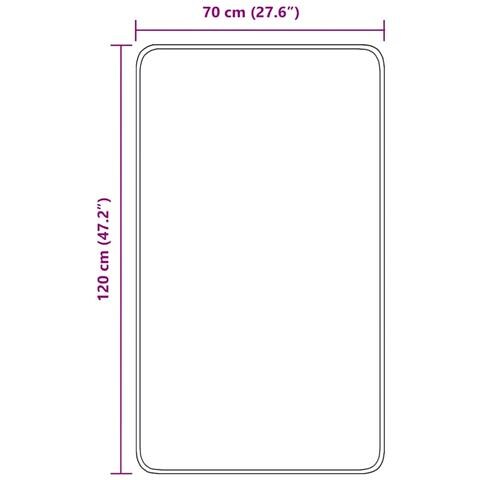 Tappeto da bagno Grigio scuro 70 x 120 cm Polipropilene - Foto 8