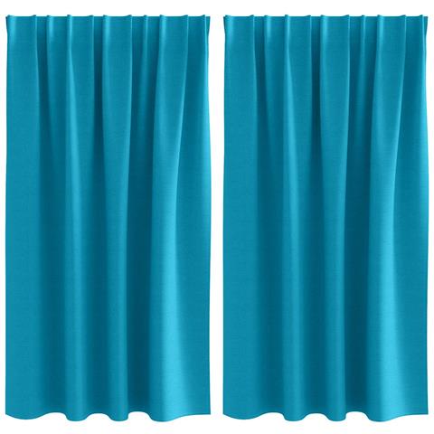 Tende con tende 2 pcs Turchese Poliestere - Foto 1