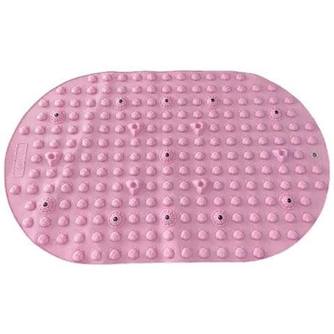 Tappetino Massaggiante Per Piedi Con Punte Solide - Cuscinetto Per Agopressione In Silicone Per Impastamento Profondo Pink - Foto 1