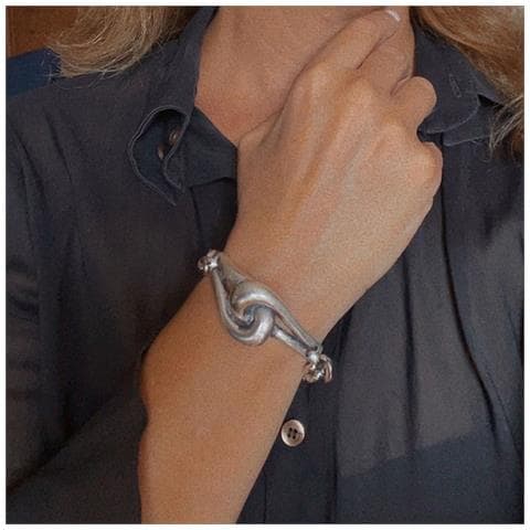 Bracciale ""dipaut"" In Catena Leggera Placcata Argento - Foto 3