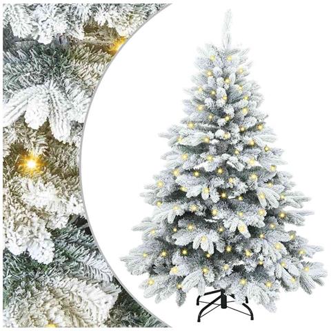 Albero di Natale artificiale con 150 LED Bianco 150 cm PE e PVC - Foto 1