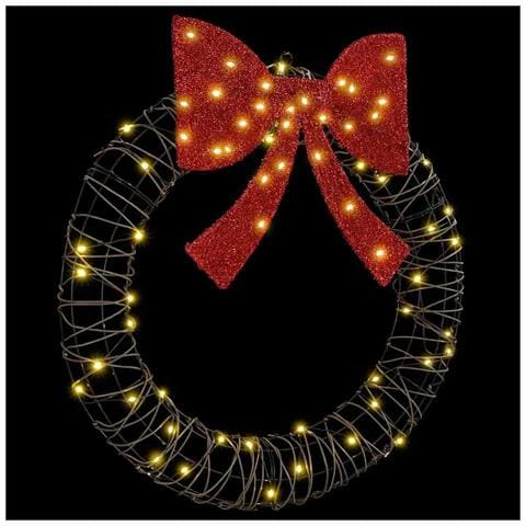 Ghirlanda con 60 LED Bianco caldo 75 cm Rattan - Foto 2