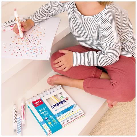 16807 evidenziatore 10 pz Nero, Blu, Marrone, Verde, Azzurro, Lillà, Arancione, Rosa, Rosso, Giallo - Foto 2