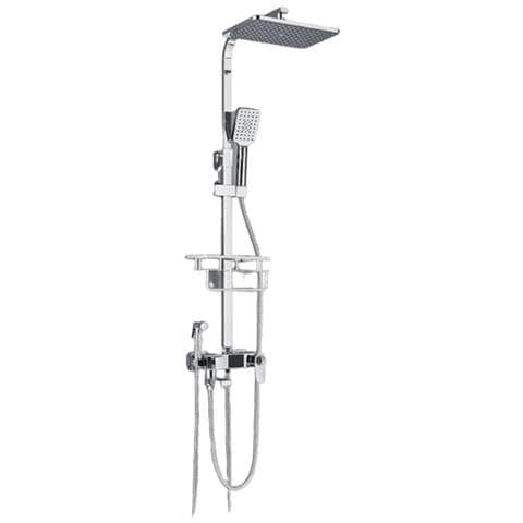 Colonna doccia, Blackswan, Tipo M118, modello cromato con termostato, display digitale, bocca e doccetta bidet, misura 116 cm - Foto 1