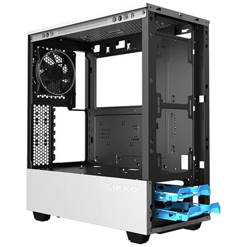 Tower Case ATX MIDI USB 3.0 PC Computer ARGB Bianco Gaming Vetro Finestra LED Paladin T801 - Foto 2