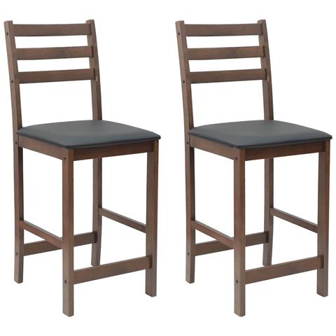 Sedie da pranzo 2 pcs Marrone Chiaro 40 x 47,5 x 99,5 cm - Foto 1