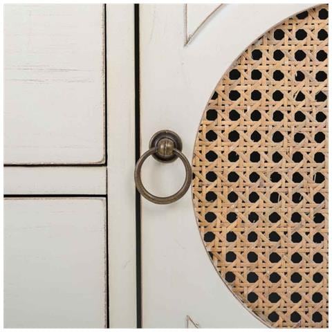 Mobile Da Ingresso In Legno Con Griglie Bianche 106x40x78h - Foto 8